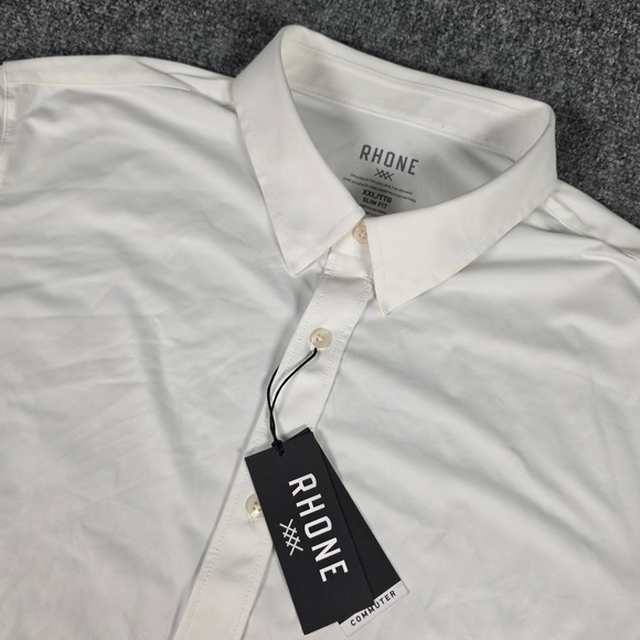 RHONE Other - Rhone Commuter Shirt Men XXL Bright White Slim Fit Italian Stretch LS NEW READ